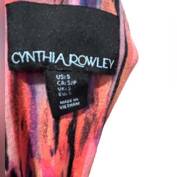 Cynthia Rowley  Women’s Size Small Multicolor Halter Midi Dress Red Pink Blue - Picture 7 of 11